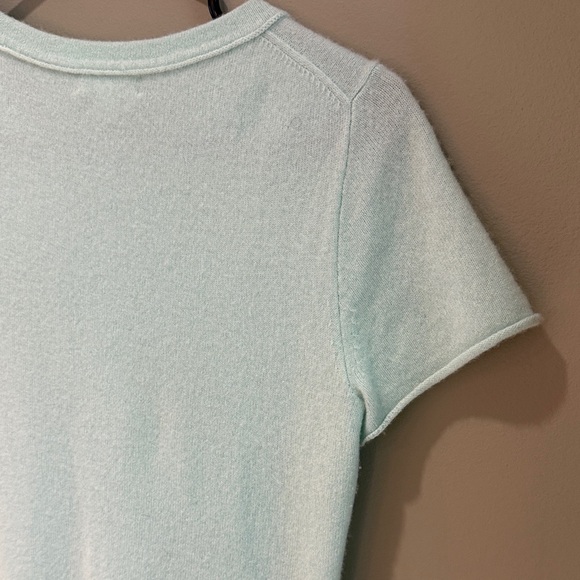 J. Crew light blue Cashmere Knit tee size small - Picture 8 of 9